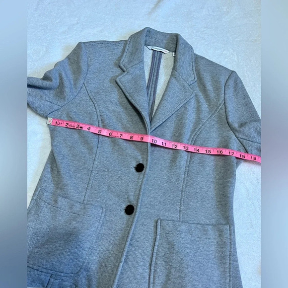 Isaac Mizrahi Live Heathered Grey Blazer - Small - Picture 4 of 7
